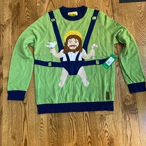 NWT Tipsy Elves Sweet Baby Jesus ugly sweater Christmas religious holiday party